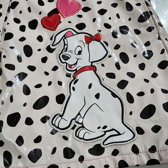 Girls Vintage Disney Store 101 Dalmatians Print Hooded Raincoat Jacket Size 7/8 - Picture 2 of 15